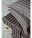 Σετ Παπλωματοθήκη Υπέρδιπλη 240x255 SATIN STRIPES CINDER