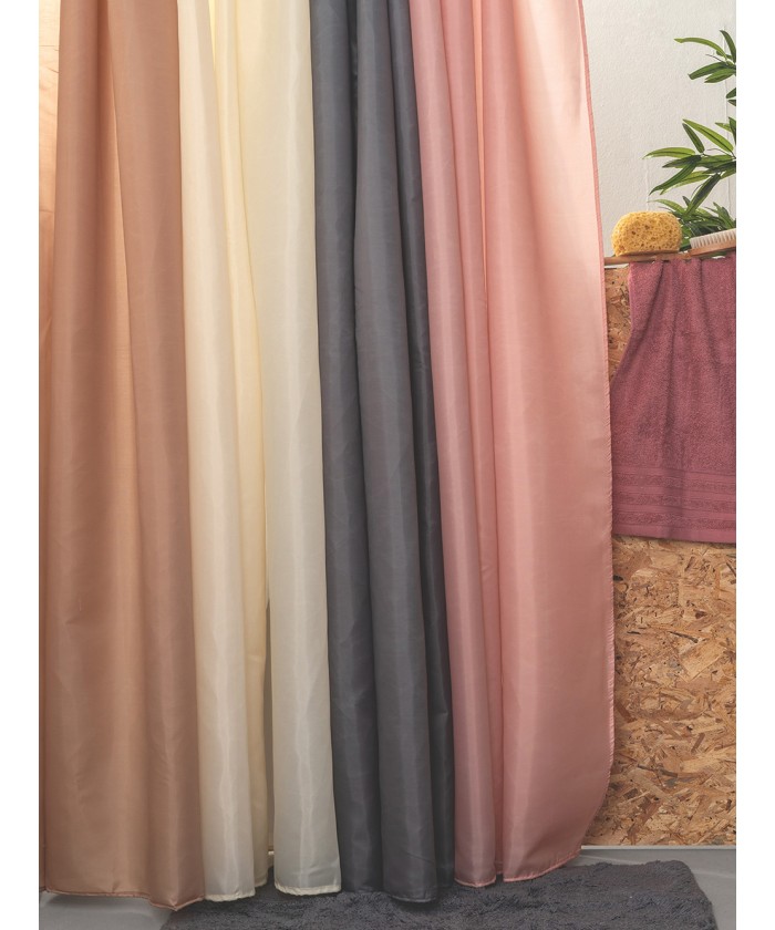 Κουρτίνα Μπάνιου Με 12 Κρικους 180x200 SIMPLE CREAM