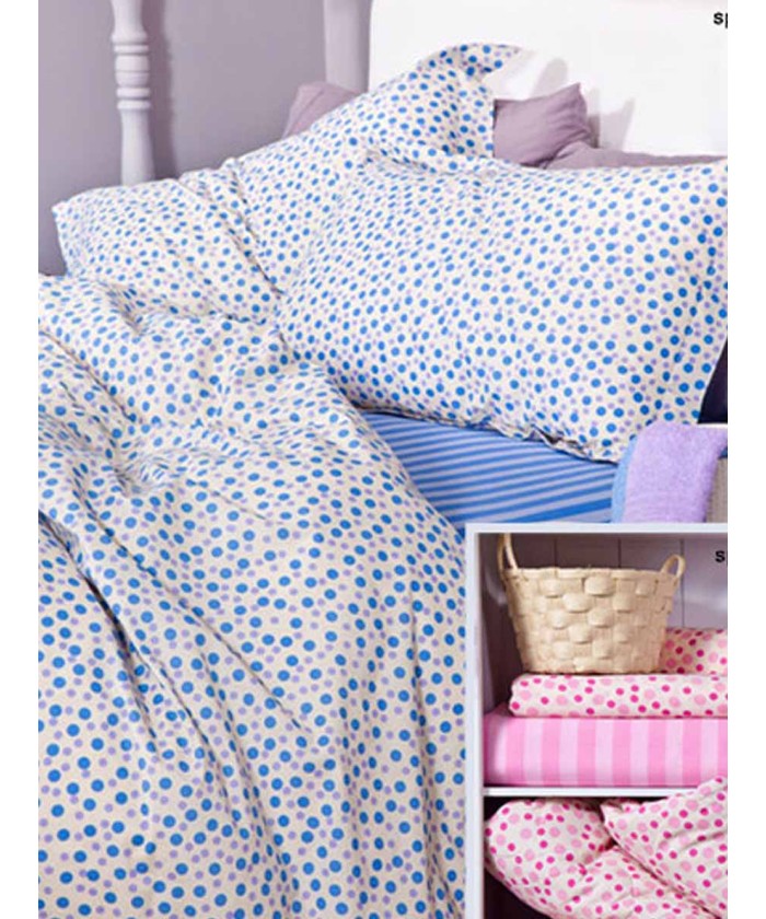 Κουβερλί Μονό Bed Stories 170x250 SPOT DOT BLUE