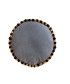 Μαξιλαρα Δαπεδου Με Φουντες Home Décor Ø60Cm SPREE STEEL