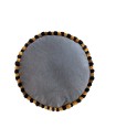Μαξιλαρα Δαπεδου Με Φουντες Home Décor Ø60Cm SPREE STEEL