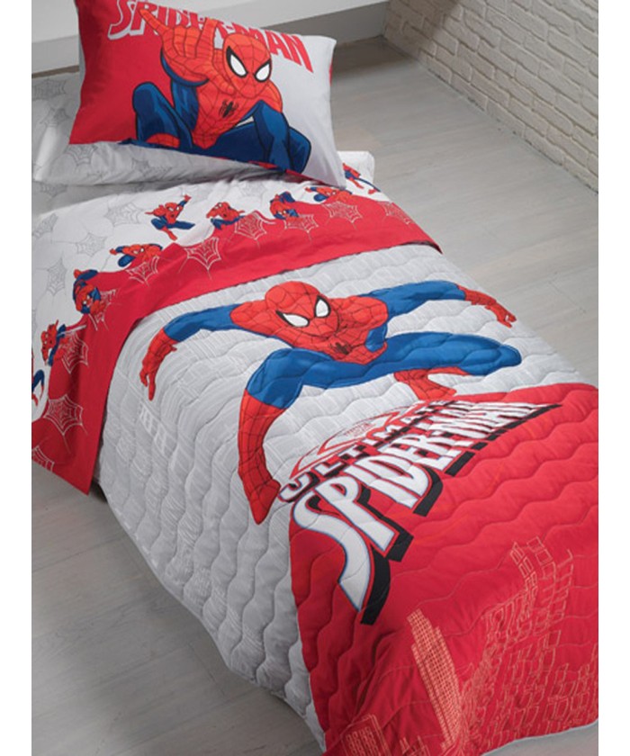 Κουβερλί Μονό Disney 170x250 SPIDERMAN CITY