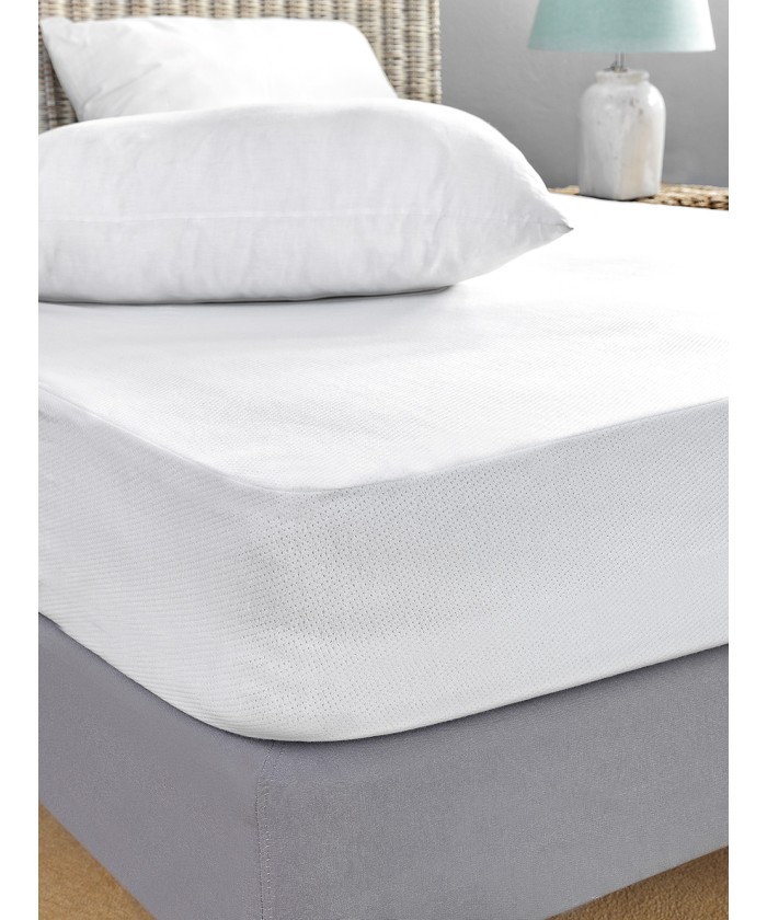 Κάλυμμα Μονό White Comfort 100x200+30 JACQUARD WATERPROOF