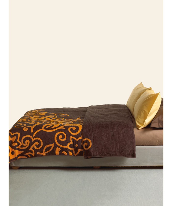 Κουβέρτα Cotton Rich 160x260 SILVESTRE ORANGE/BROWN