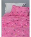 Ζευγος Μαξιλαροθηκες Φωσφοριζέ 50x70 COMET FUCHSIA