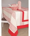 Σετ 4 Πετσέτες Κουζίνας Festosi 45x70 KP-369 NATURAL/RUBY
