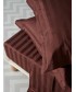 Σετ Παπλωματοθήκη Υπέρδιπλη 240x255 SATIN STRIPES BRUNETTE
