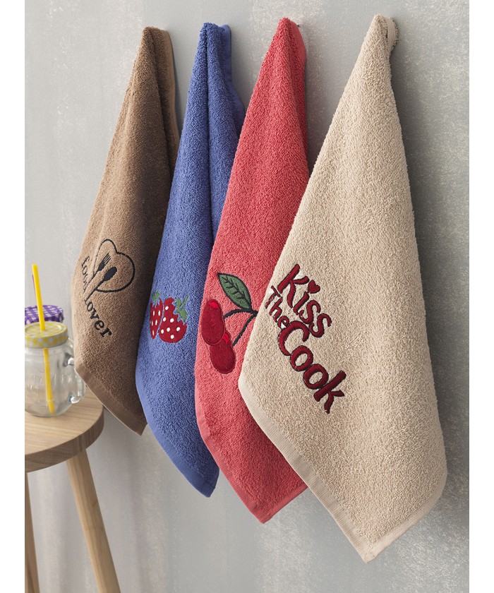 Σετ 4 Πετσέτες Κουζίνας Kitchen Towels 40x60 KT040