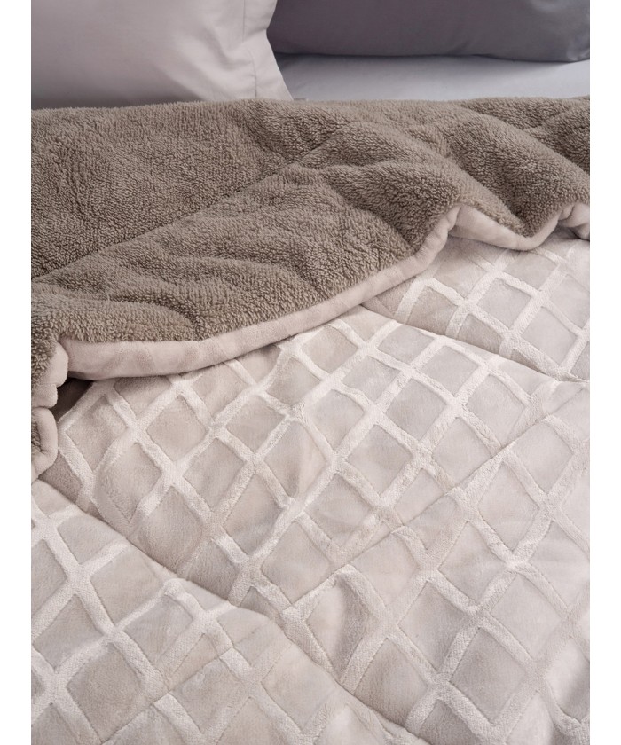 Κουβερτοπαπλωμα Υπέρδιπλο 220x240 NADINE SILVER