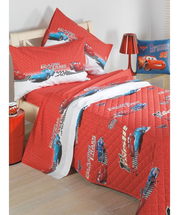Κουβερλί Μονό Disney 160x240 RACING CARS