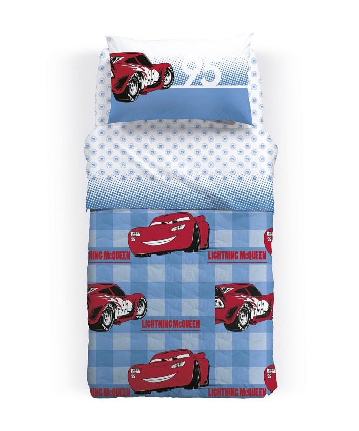 Κουβερλί Μονό Disney 165x265 CARS 95 AZZURO