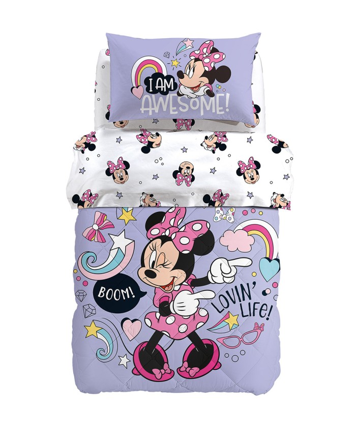 Παπλωμα Μονό Disney 160x250 MINNIE BOOM