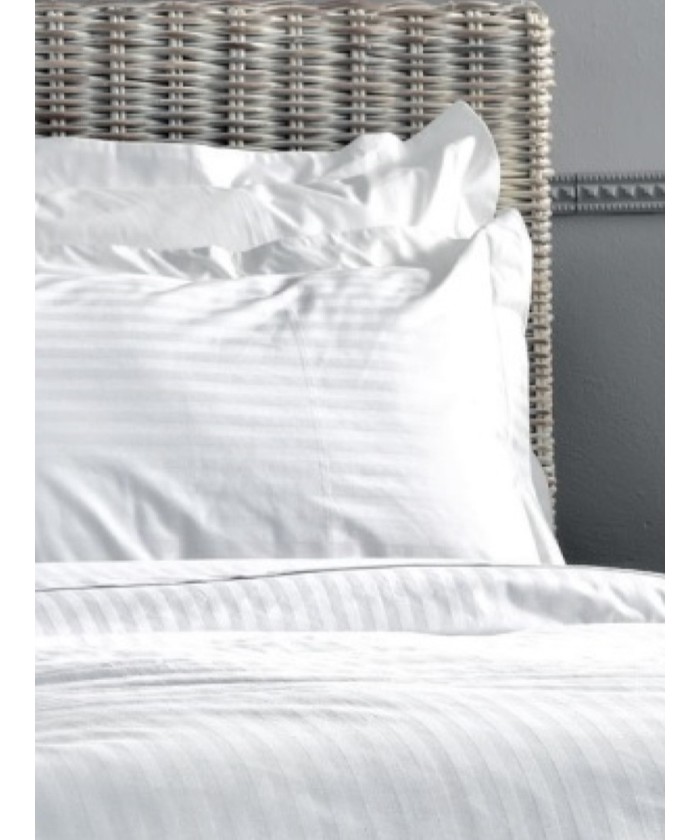Μαξιλαροθήκη White Comfort 240TC 50x75 WHITE STRIPES