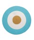Χαλάκι Kids Decor Ø140cm TRICOLORE AQUA