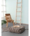 Μαξιλάρα Δαπέδου/ Πουφ Home Décor 60x60x25 MARVI MOKA