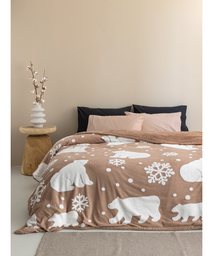 Κουβέρτα Fleece 220x240 POLO BEIGE