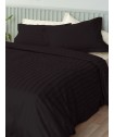Σεντονι Υπέρδιπλο 240x270 SATIN STRIPES HS BLACK