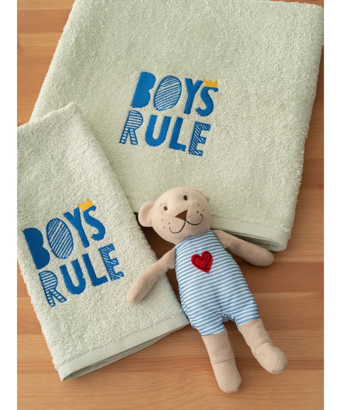 Σετ Παιδικές Πετσέτες Kids Bath BOYS RULE