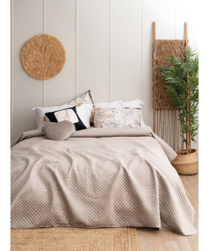 Κουβερλί Υπέρδιπλο 230x250 ELWIN BEIGE