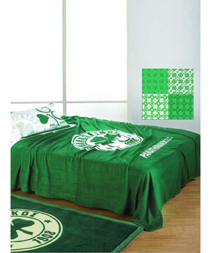 Κουβέρτα Fleece Μονή Panathinaikos F.C. 160x230 FLEECE