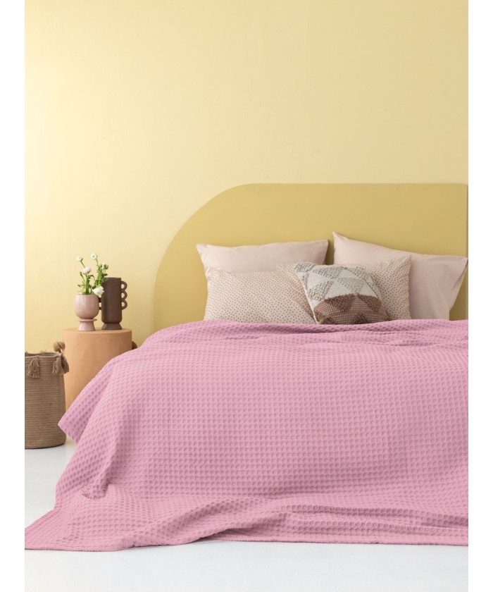 Κουβέρτα Πικέ 250x240 MARCIE PINK