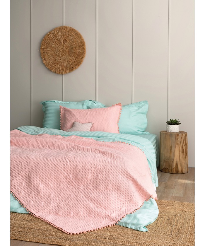 Κουβερλί King Size 260x240 MORGAN PINK