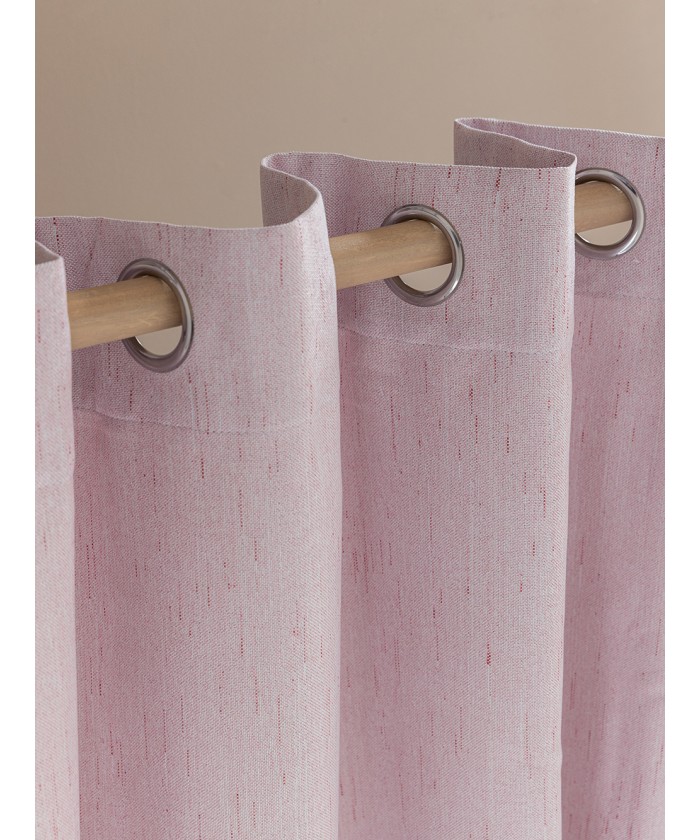 Κουρτίνα Με Τρουκς 140x260 LORIA PINK