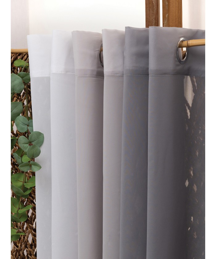 Κουρτίνα Με Τρουκς 140x260 YARA GREY