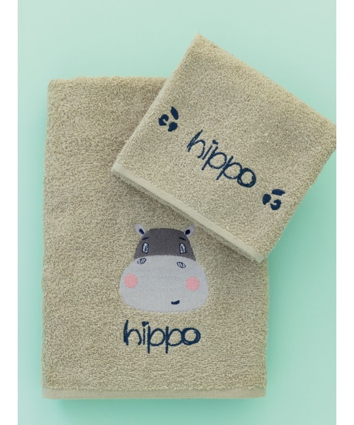 Σετ Παιδικές Πετσέτες Kids Bath HIPPO