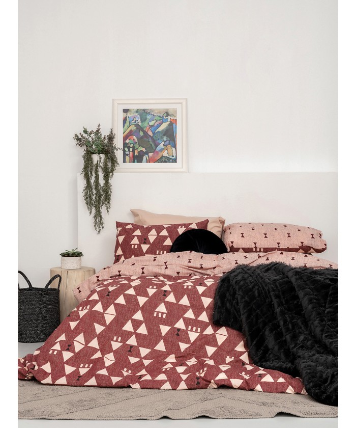 Σετ Μονά Σεντόνια Fashion Life 170x260 FL6174 Χωρίς Λάστιχο