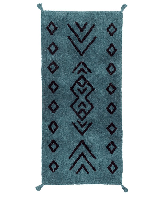 Χαλακι Με Φουντες Home Décor 60x140 RIDEL PETROL