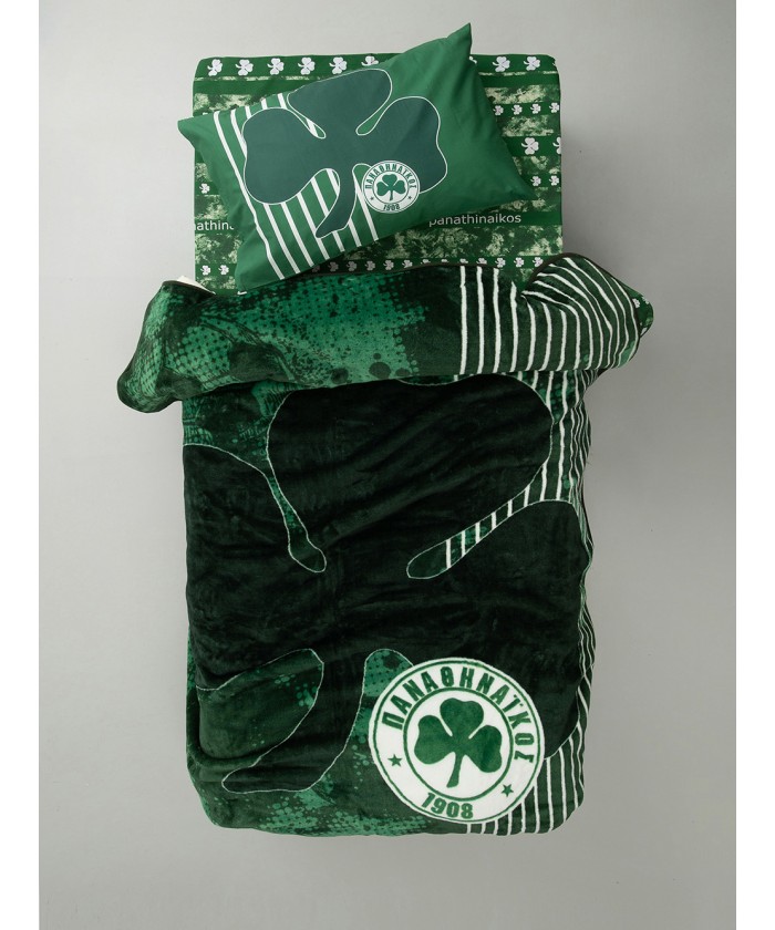 Κουβέρτα Βελουτέ Μονή Panathinaikos F.C. 155x215 VELOUR/3