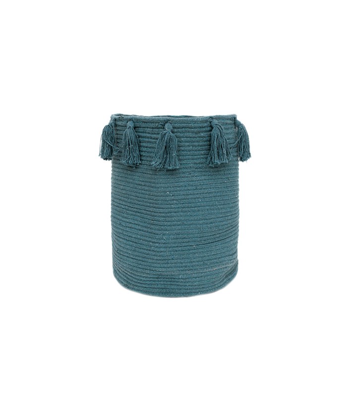 Διακοσμητικο Καλαθι Με Χερουλια Home Décor 30x40 FABIAN PETROL