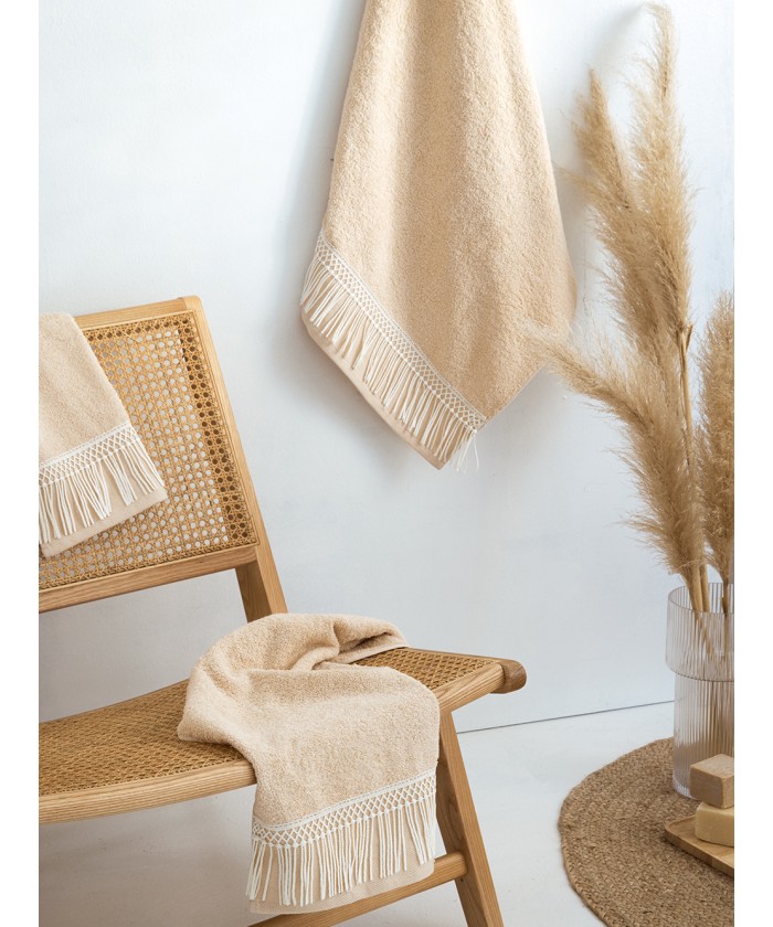 Σετ Πετσετες Towels Collection HARPER CREAM