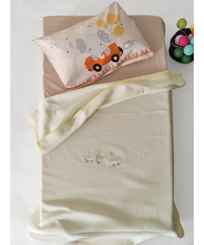Κουβέρτα Fleece Κούνιας Baby Joia 100x150 214 YELLOW