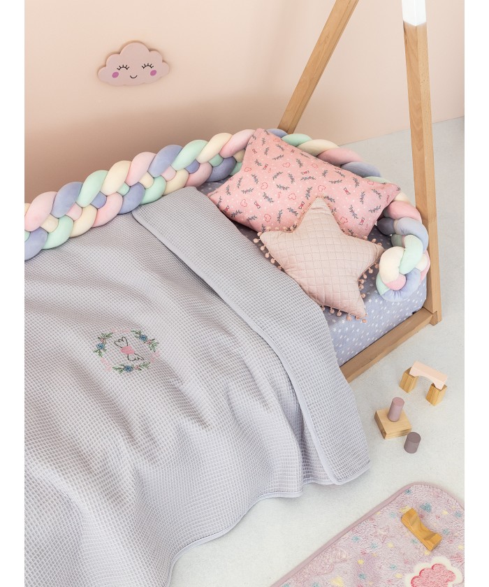 Κουβέρτα Πικέ Αγκαλιάς Baby Blankets 80x110 CANDY LILAC