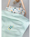 Κουβέρτα Πικέ Κούνιας Baby Blankets 100x150 CANDY AQUA