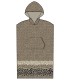 Poncho Θαλάσσης με κουκούλα LEOPARD BROWN Small - Medium