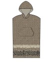 Poncho Θαλάσσης με κουκούλα LEOPARD BROWN Small - Medium