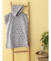 Poncho Θαλάσσης με κουκούλα TETRIS GREY Large - X-Large