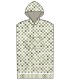 Poncho Θαλάσσης με κουκούλα CHECKS GREEN Small - Medium