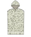 Poncho Θαλάσσης με κουκούλα CHECKS GREEN Small - Medium