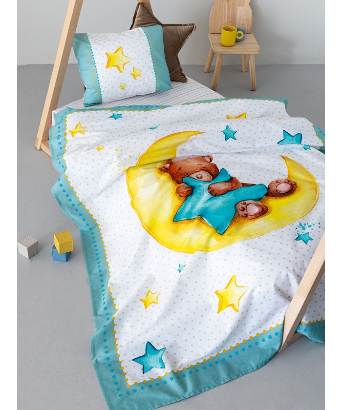 Σετ Σεντόνια Κούνιας Happy Baby 120x160 HB0604