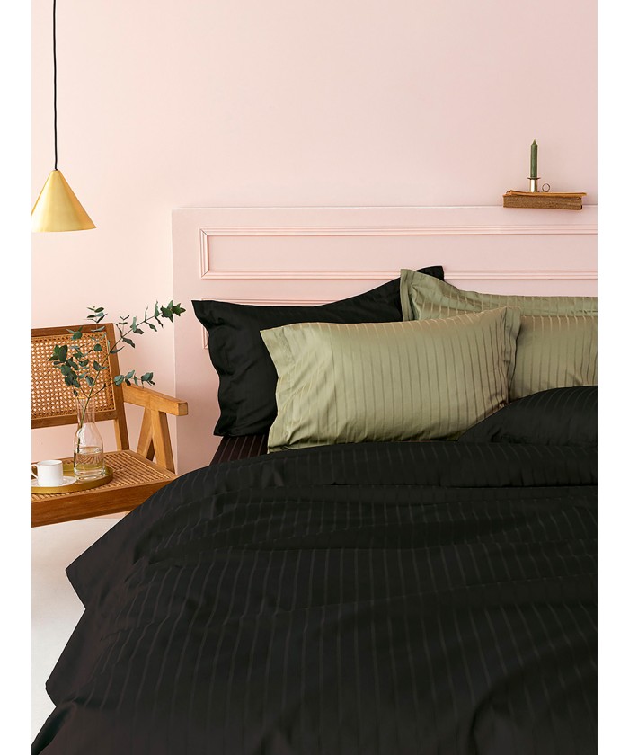 Σεντόνι Υπέρδιπλο 240x270 Sateen Riga BLACK