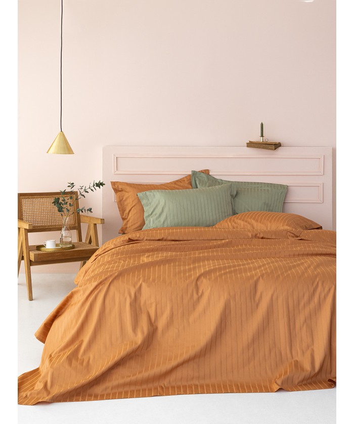 Σεντόνι Υπέρδιπλο 240x270 Sateen Riga CARAMEL