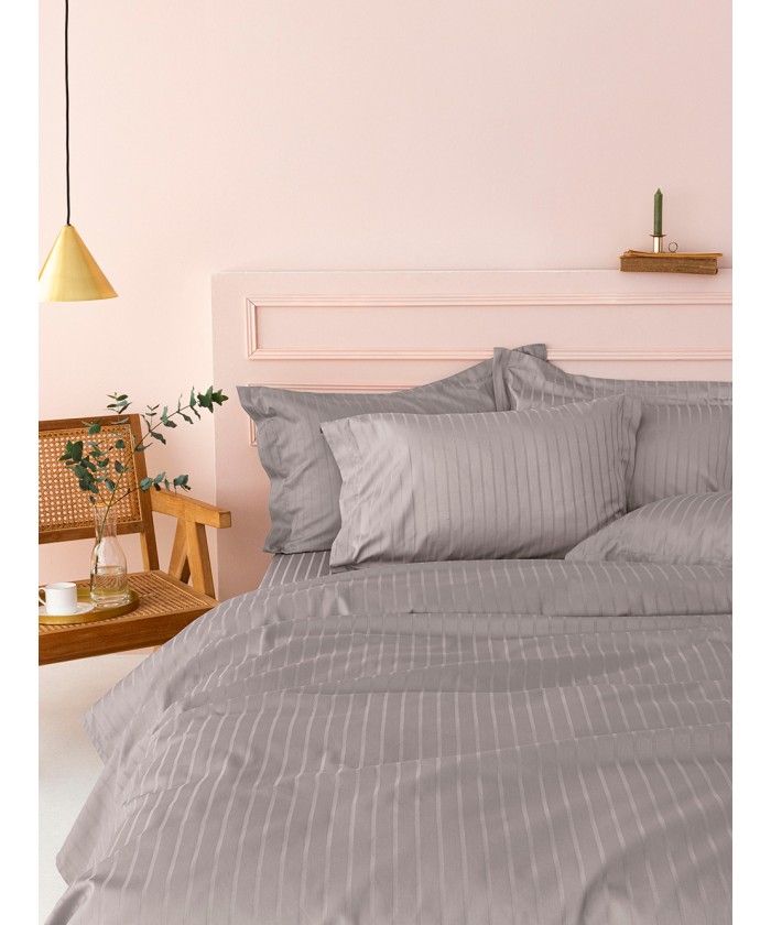 Σεντόνι Υπέρδιπλο 240x270 Sateen Riga GREY