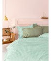 Σετ Παπλωματοθήκη Υπέρδιπλη 240x250 Sateen Riga MINT