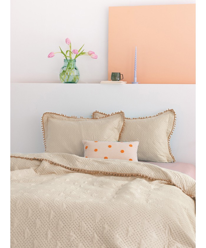 Σετ Κουβερλί ημίδιπλο 160x240 MORGAN CREME