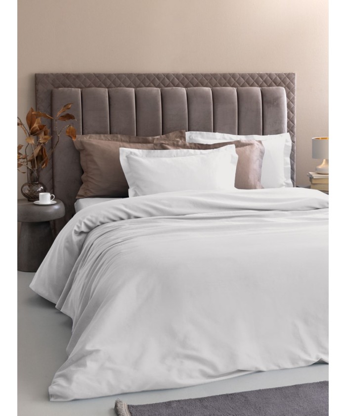 Σετ Παπλωματοθήκη Υπέρδιπλη 240x250 Posh Sateen WHITE