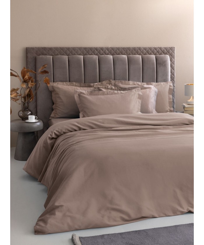 Σετ Παπλωματοθήκη Υπέρδιπλη 240x250 Posh Sateen TAUPE